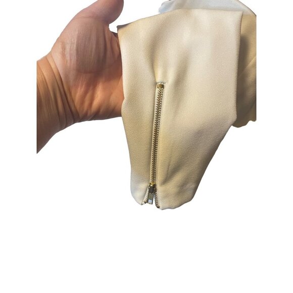 Cremieux White Long Sleeved Sheath Dress Sz 6 - Picture 5 of 9